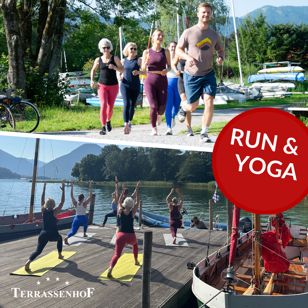 Yoga auf dem See