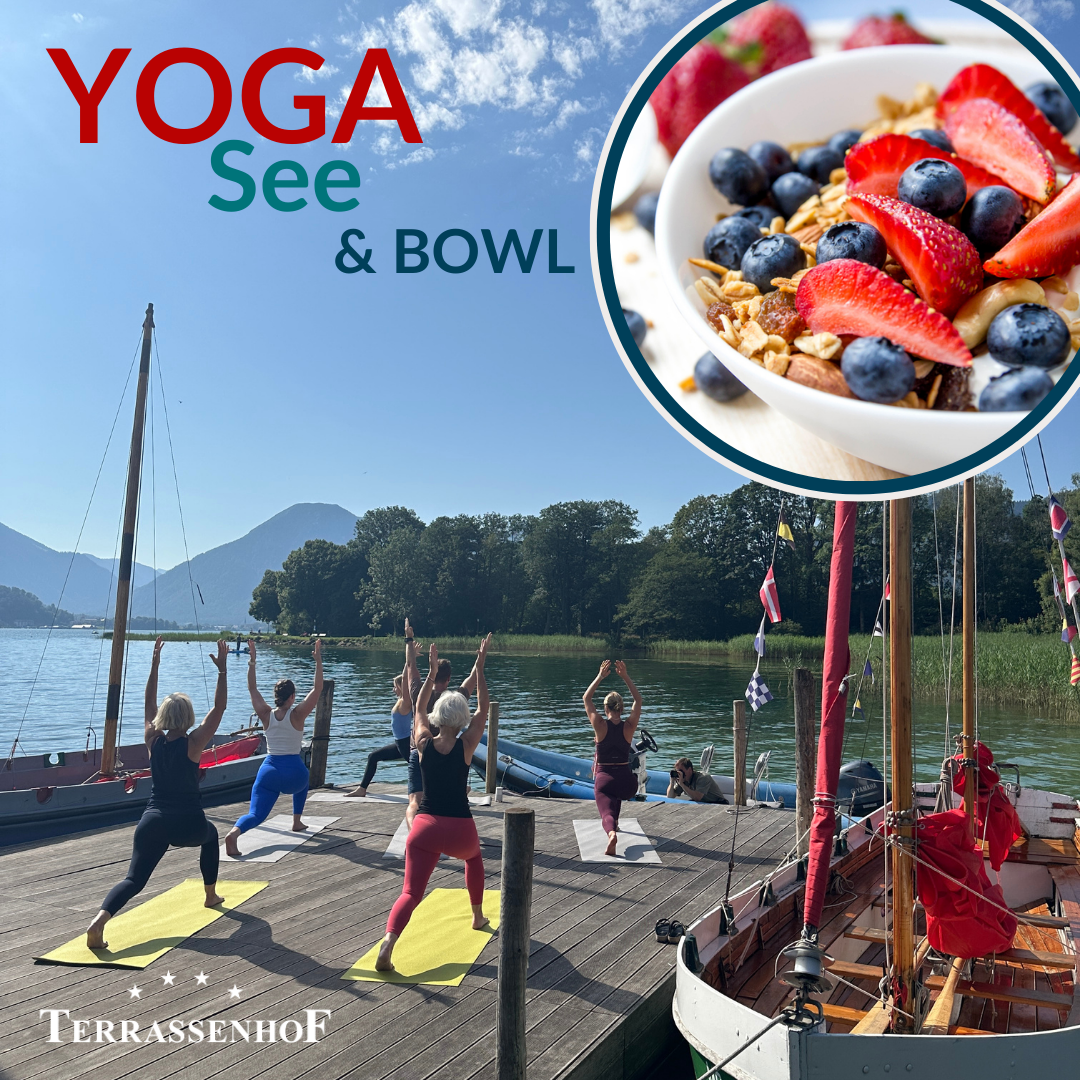 Yoga auf dem See